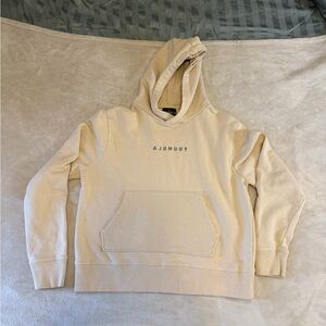 YoungLA Cream Cotton Hooded Sweatshirt